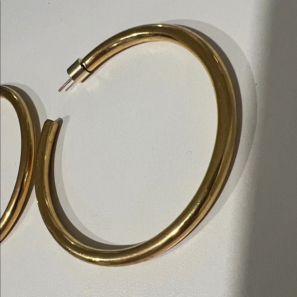 Jennifer Fisher Radiant Gold Hoops - Picture 3 of 3